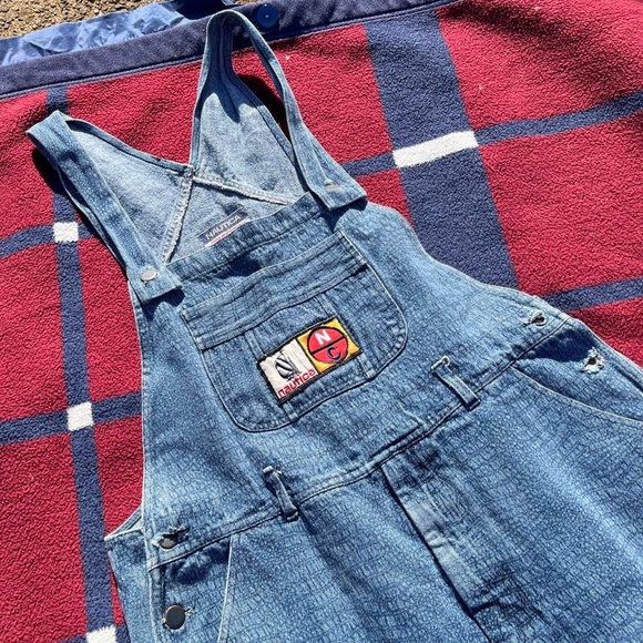 Nautica Denim - Nautica Denim Overalls with Patch Detail - Light Blue